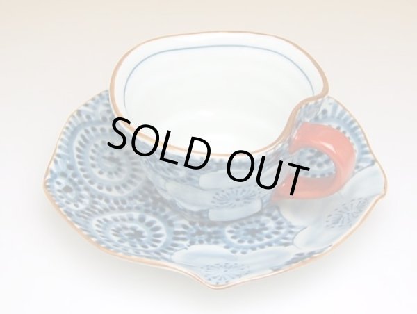 画像3: 蛸唐草花紋 たっぷりコーヒー碗皿 (3)