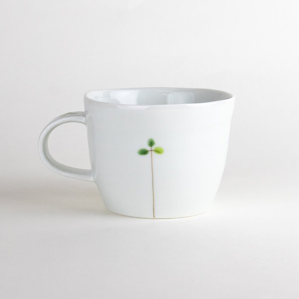 画像2: 【名入れ・名前入り】クローバー (緑)マグカップ (2)