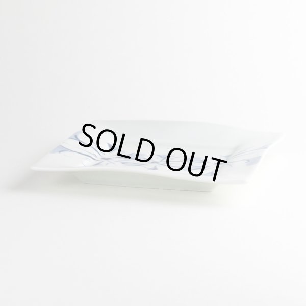 画像3: 花紋帯 正角皿 (3)