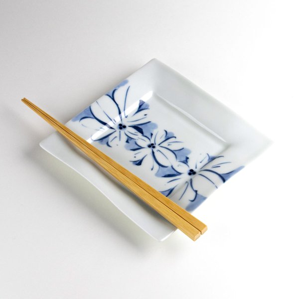 画像4: 花紋帯 正角皿 (4)