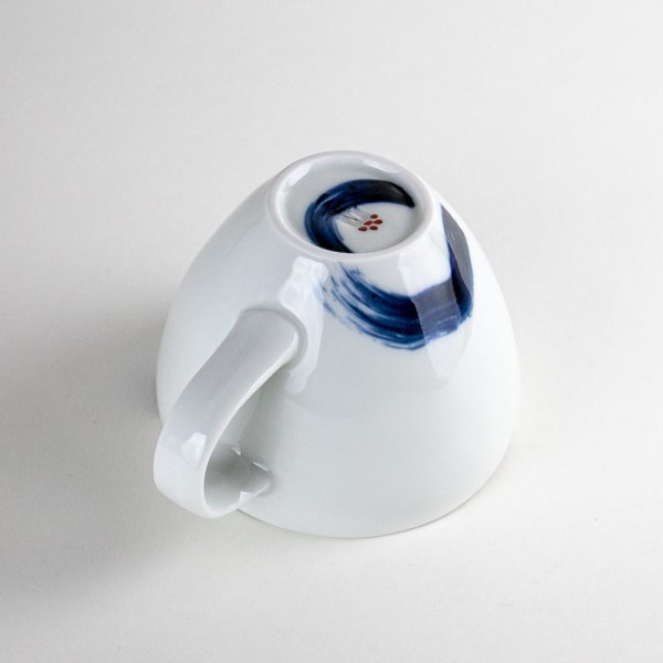 画像4: 【名入れ・名前入り】思い花 (青)マグカップ (4)