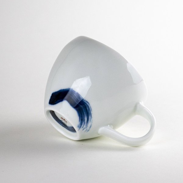 画像6: 【名入れ・名前入り】思い花 (青)マグカップ (6)