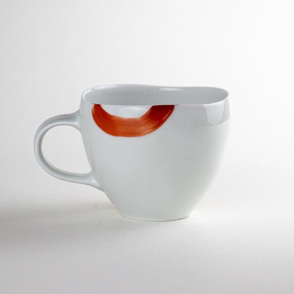 画像2: 【名入れ・名前入り】思い花 (赤)マグカップ (2)