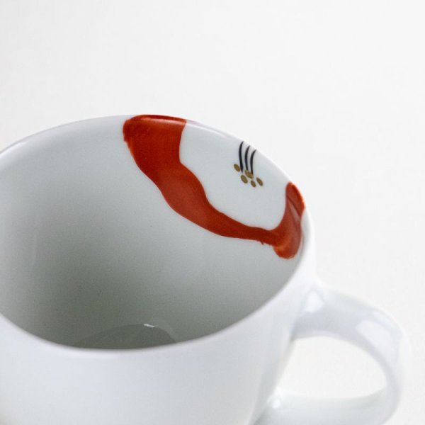 画像4: 【名入れ・名前入り】思い花 (赤)マグカップ (4)