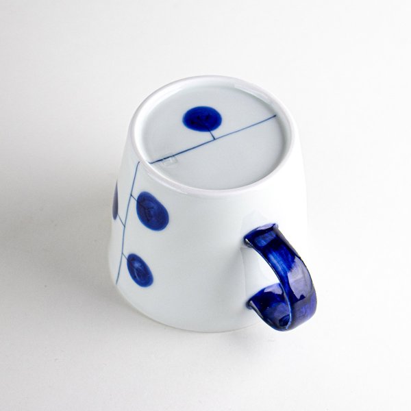 画像5: 【名入れ・名前入り】大輪花(青) マグカップ (5)