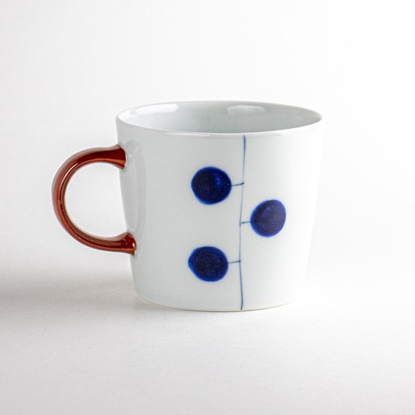 画像2: 【名入れ・名前入り】大輪花(赤) マグカップ (2)