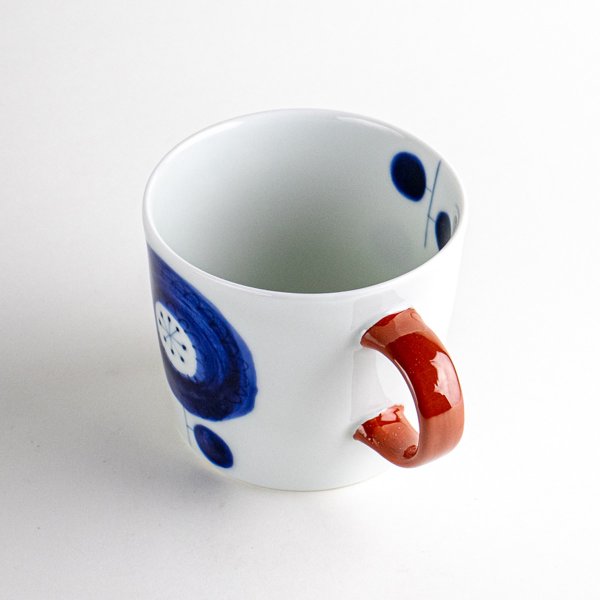 画像4: 【名入れ・名前入り】大輪花(赤) マグカップ (4)