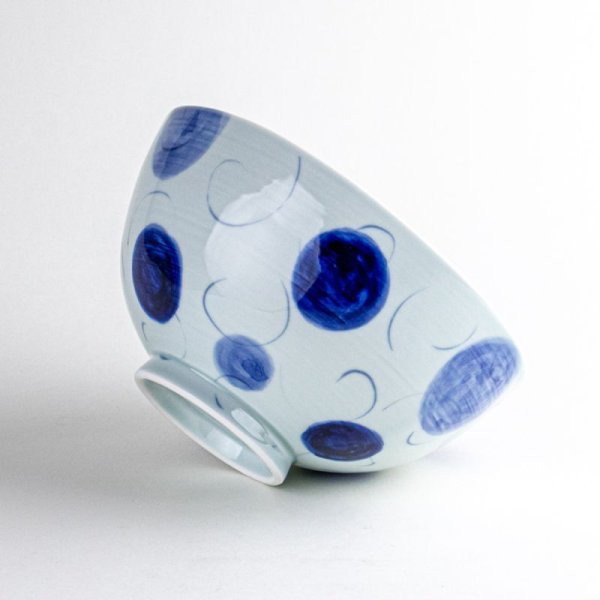 画像3: 藍水玉 丸丼 (3)