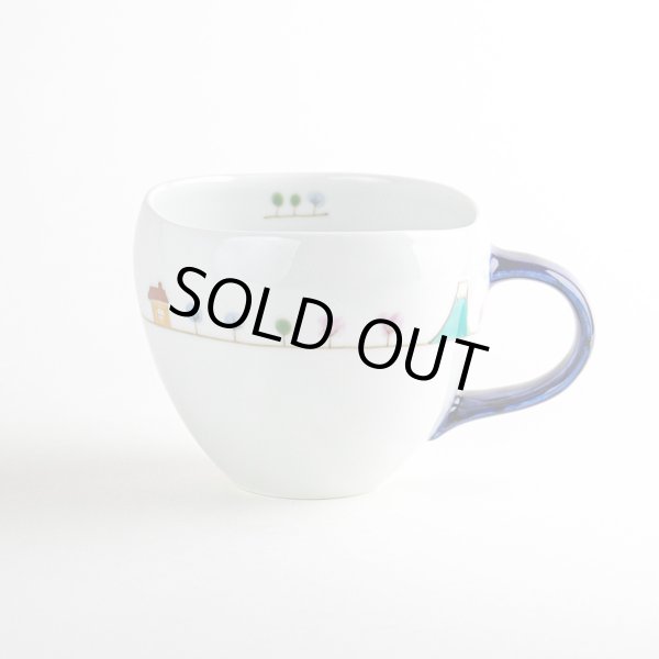 【有田焼】風の森（青） マグカップ