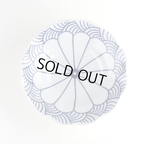 画像2: 菊割青海波 15ｃｍ深皿 (2)