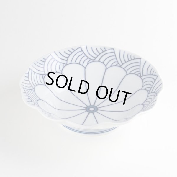 画像5: 菊割青海波 15ｃｍ深皿 (5)