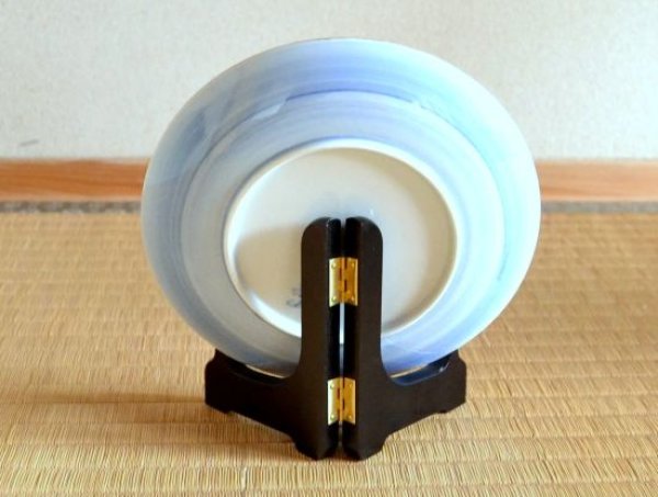 画像3: 金襴手(金箔)桜 6寸飾皿(19cm)(皿立 / 木箱付) (3)