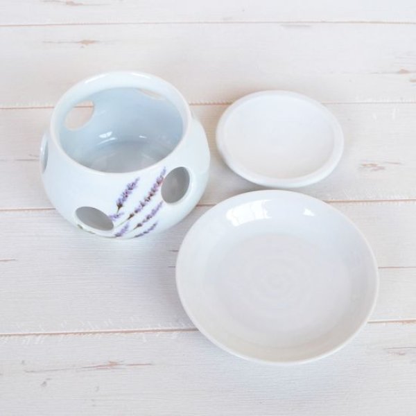 画像3: ラベンダー 茶香炉 (3)