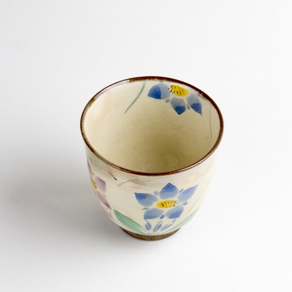 画像2: 花りんどう(青)湯呑 (2)