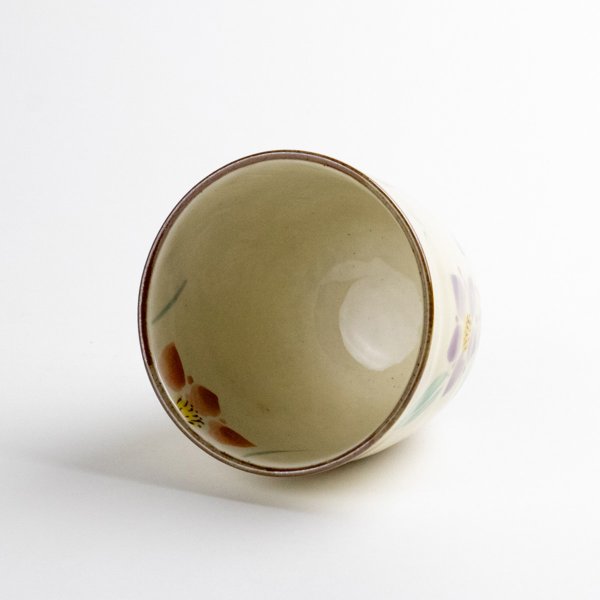 画像5: 【名入れ・名前入り】花りんどう(赤)湯呑 (5)