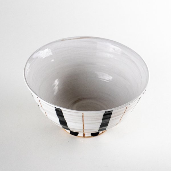 画像2: 粉引二色十草(青)茶碗 (2)