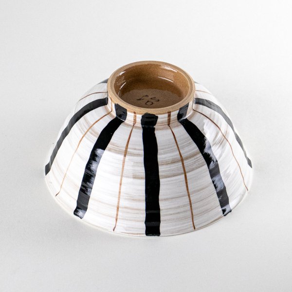 画像4: 粉引二色十草(青)茶碗 (4)