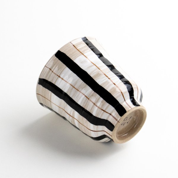 画像3: 粉引二色十草(青)湯呑 (3)