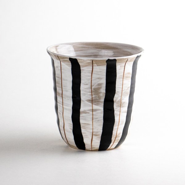 画像3: 粉引二色十草(青)マグカップ (3)