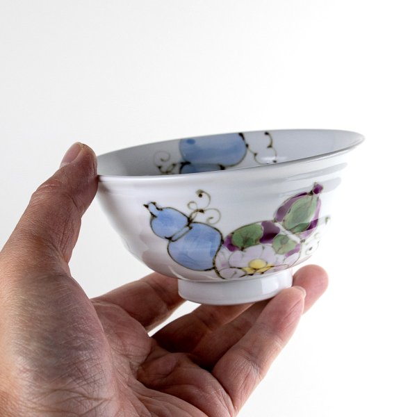 画像5: 花六瓢(青)茶碗 (5)