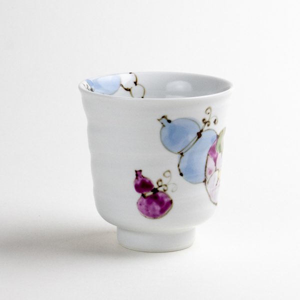 画像4: 花六瓢(青)湯呑 (4)