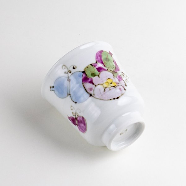 画像5: 花六瓢(青)湯呑 (5)