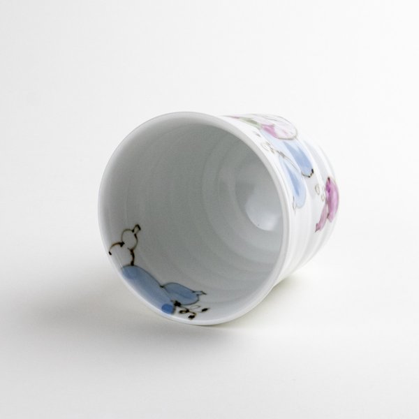 画像6: 花六瓢(青)湯呑 (6)