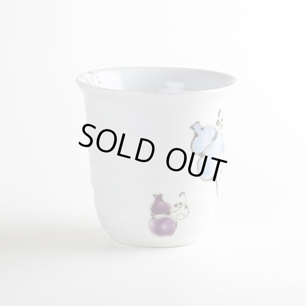 画像3: 【名入れ・名前入り】花六瓢(青)マグカップ (3)