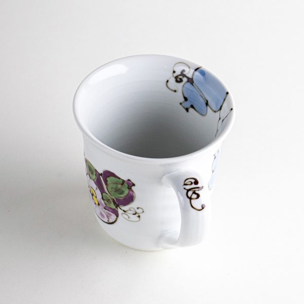 画像4: 花六瓢(青)マグカップ (4)