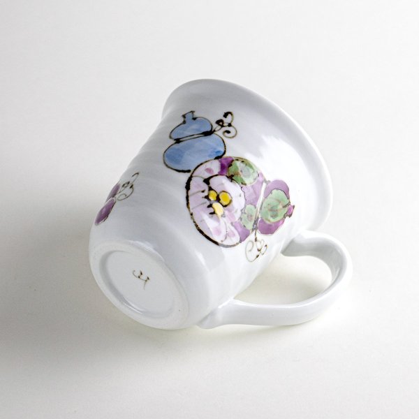 画像5: 花六瓢(青)マグカップ (5)