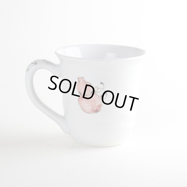 画像2: 【名入れ・名前入り】花六瓢(赤)マグカップ (2)