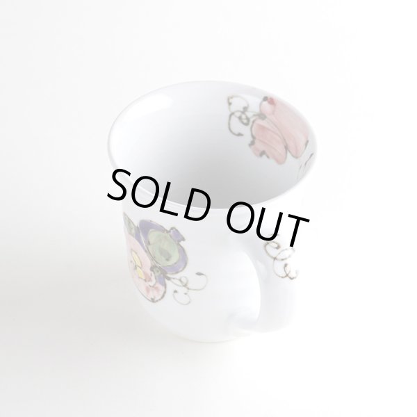 画像4: 【名入れ・名前入り】花六瓢(赤)マグカップ (4)