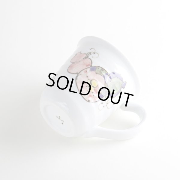 画像5: 【名入れ・名前入り】花六瓢(赤)マグカップ (5)