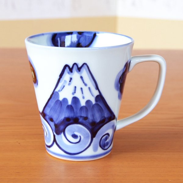 画像2: 富士山（青）　新マグカップ (2)