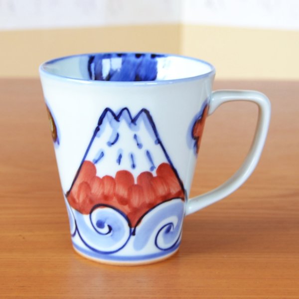 画像2: 富士山（赤）　新マグカップ (2)