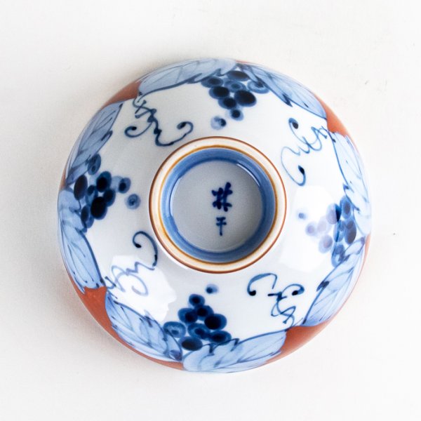 画像4: 渕濃ぶどう（赤）　茶碗 (4)