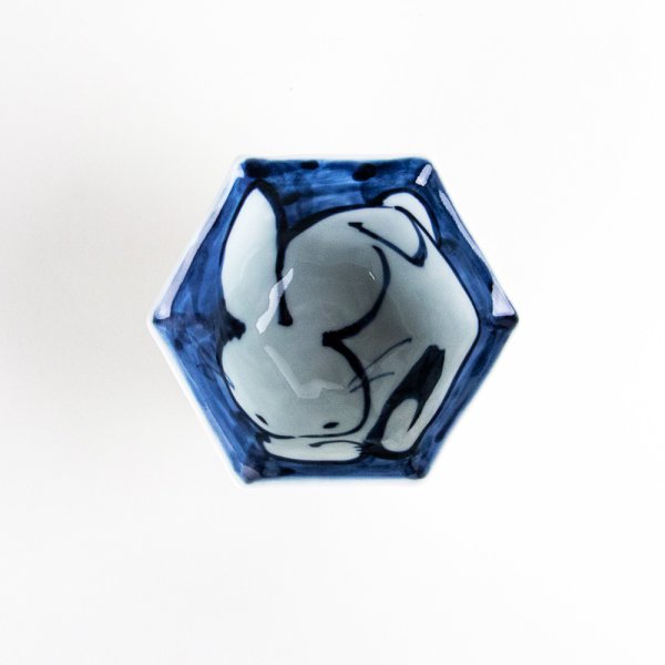 画像2: 赤絵うさぎ　小付 (2)