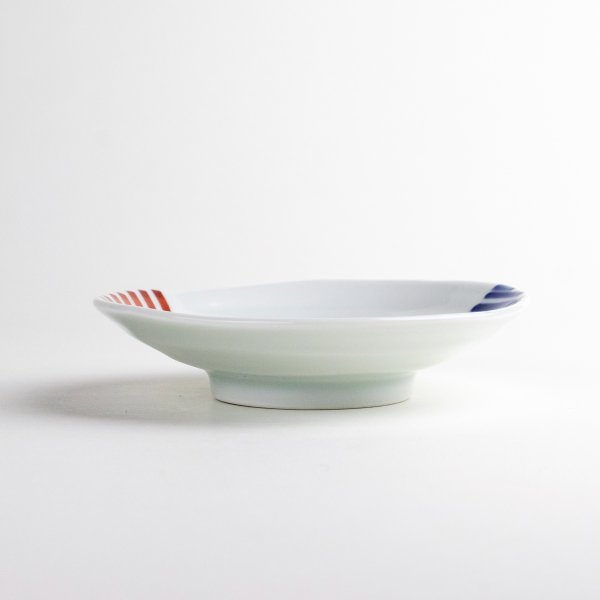 画像4: 二色ライン 小皿 (4)