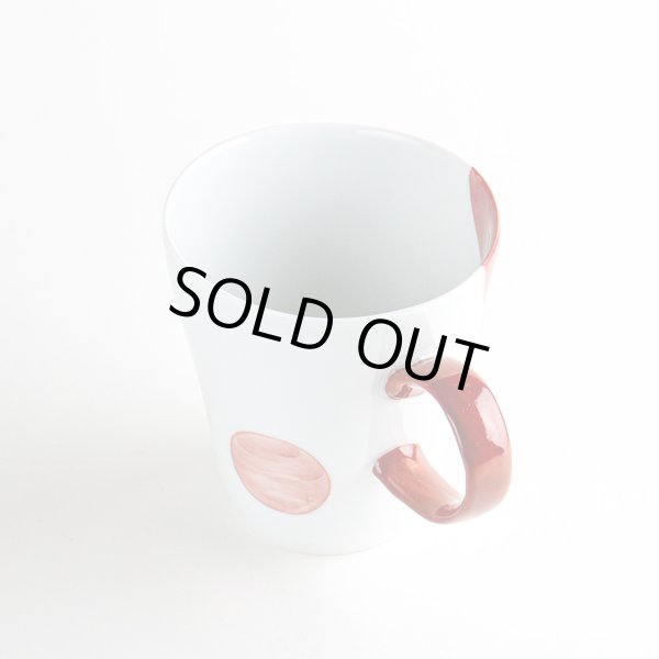 画像4: 【名入れ・名前入り】二彩丸紋(赤) マグカップ (4)