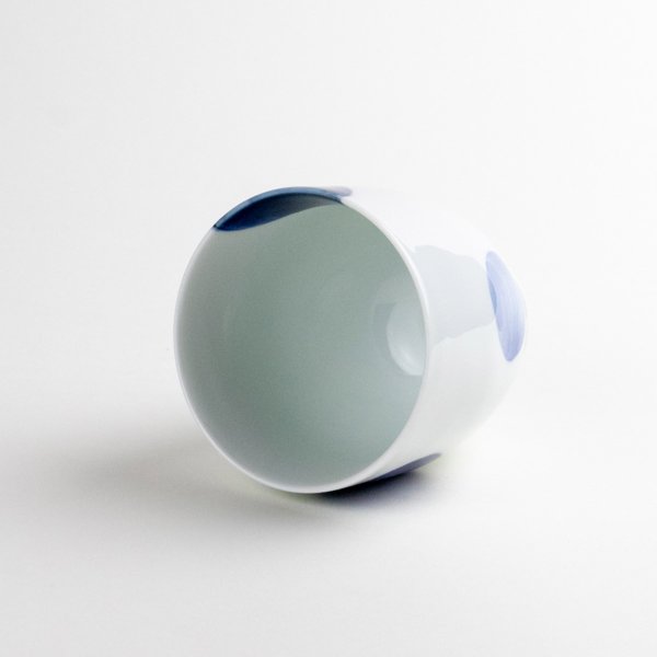 画像4: 二彩丸紋(青)湯呑 (4)