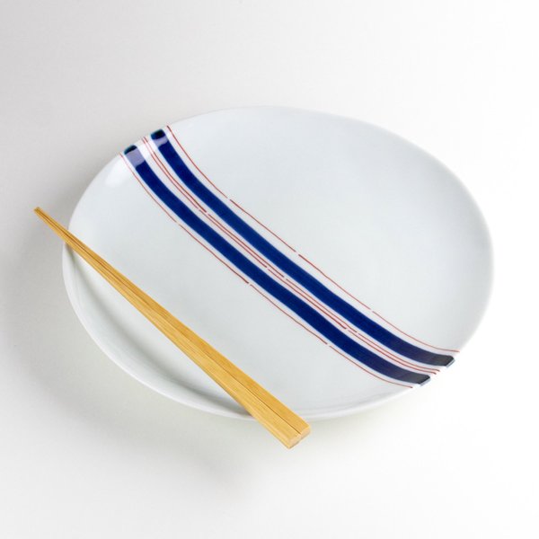 画像5: 帯十草 ８寸皿 (5)