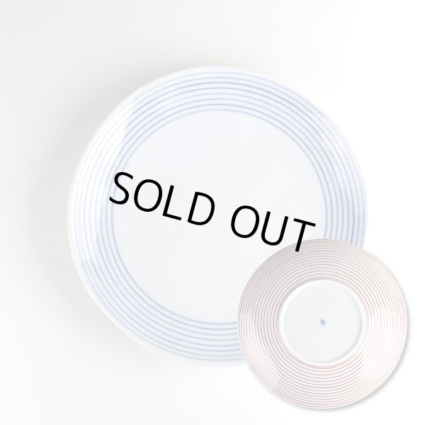 画像3: 二彩千筋 6.5寸皿(1枚) (3)