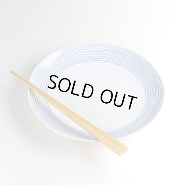 画像6: 二彩千筋 6.5寸皿(1枚) (6)