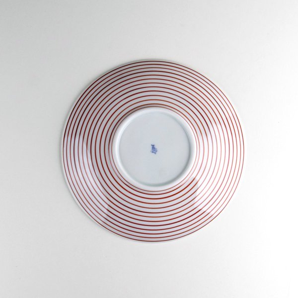 画像4: 二彩千筋 ５寸皿（１枚） (4)