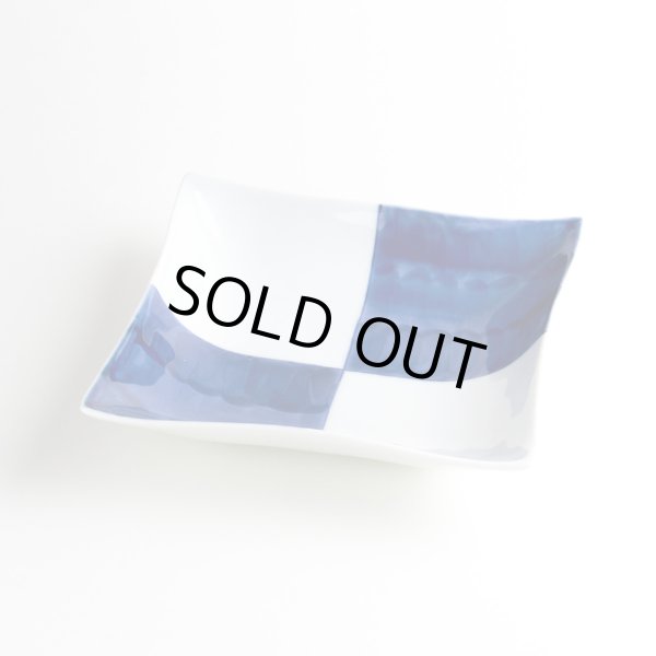 市松 5寸角浅鉢