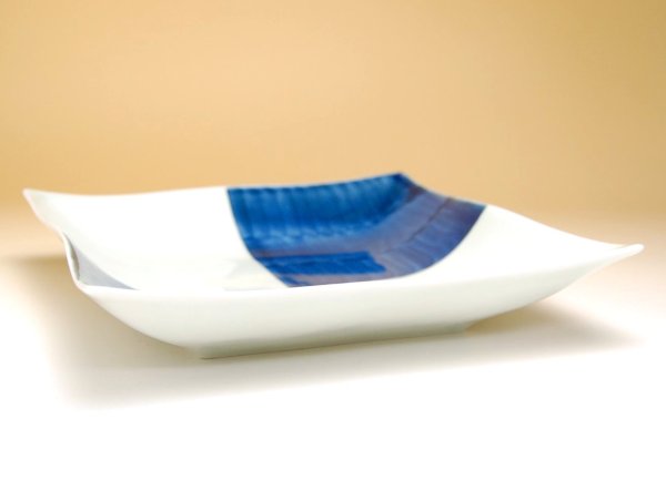 画像2: 市松 8寸角浅鉢 (2)