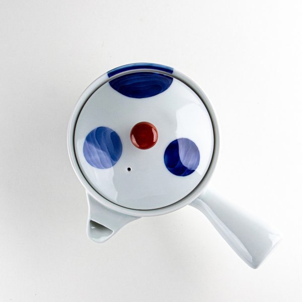 画像4: 二彩丸紋 U急須 (4)