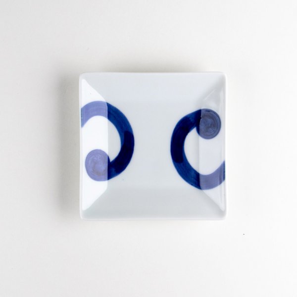 画像2: うず紋 正角小皿 (2)