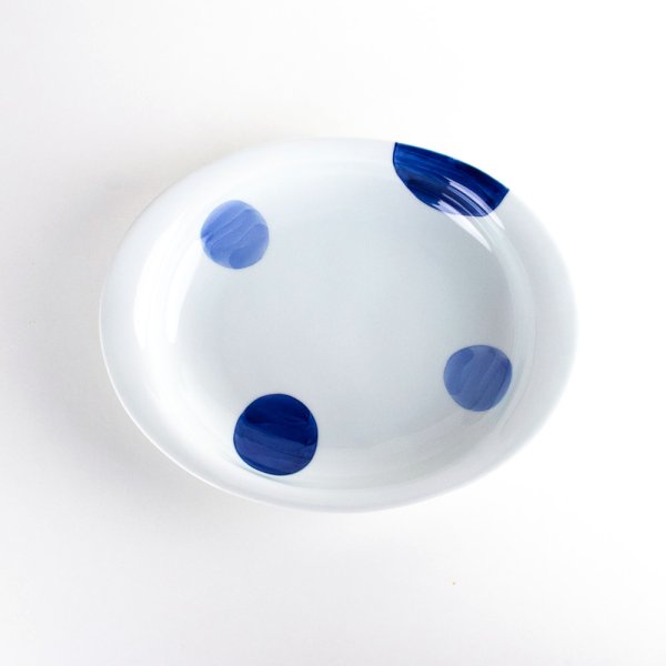 画像2: ニ彩丸紋　楕円カレー皿 (2)