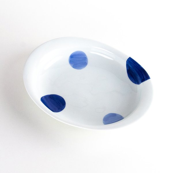 画像3: ニ彩丸紋　楕円カレー皿 (3)